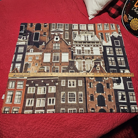 Euro Pillow Cover 35 x 29 Netherlands Flemish Houses Dutch Horizon L👀K - Picture 5 of 12